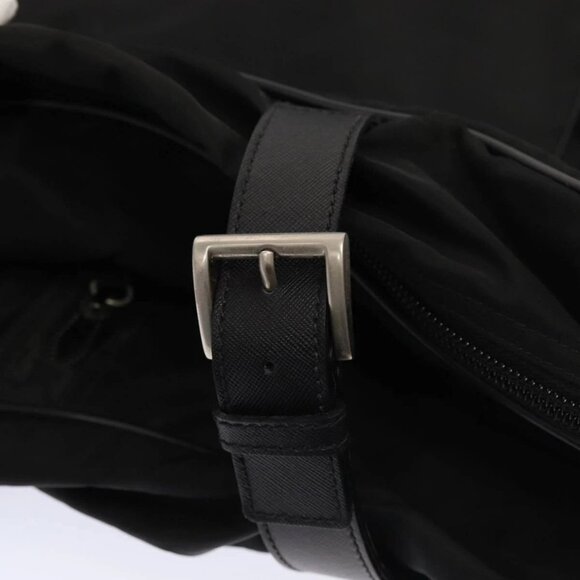 PRADA Garment Cover Nylon Black Silver Auth 84549 - Picture 12 of 16
